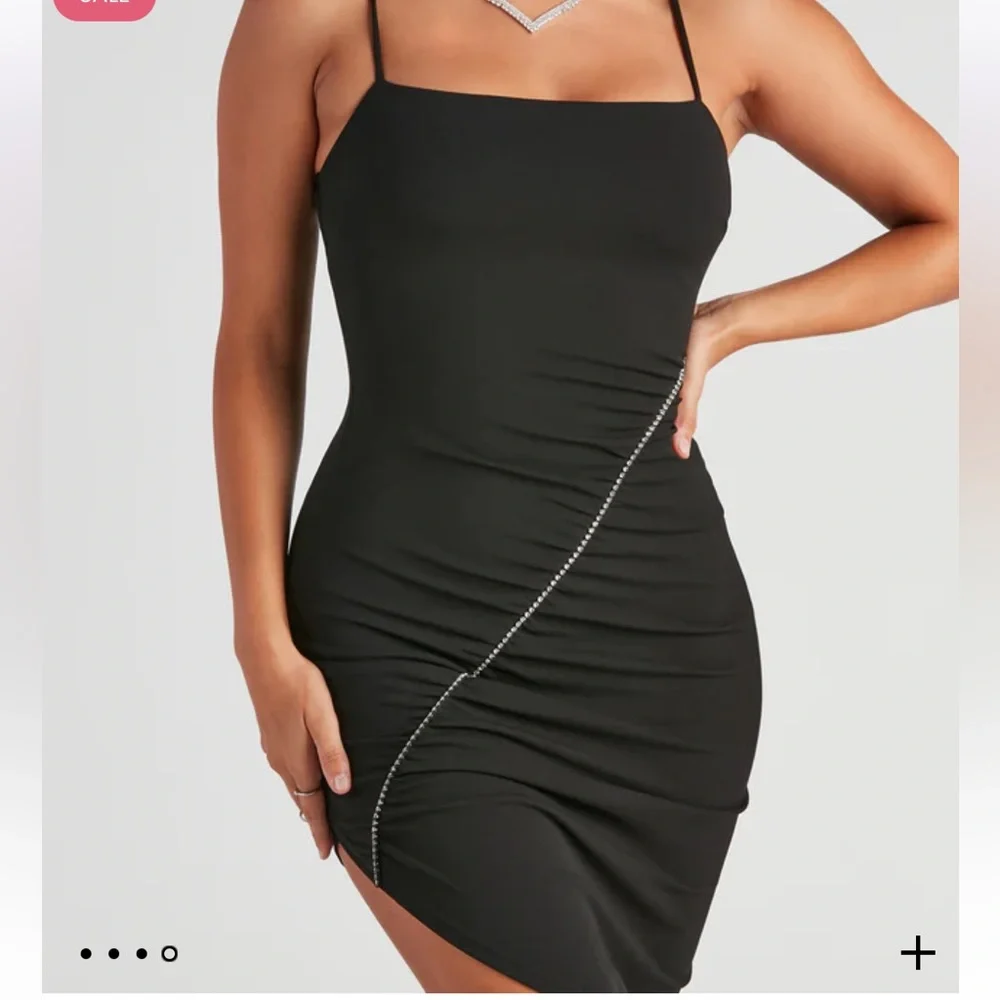 Chic Sparkle Asymmetrical Midi Dress